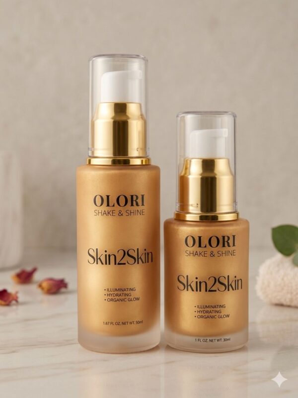 Olori Shake & Shine | Illuminating Body Glow Oil (Organic & Lightweight)